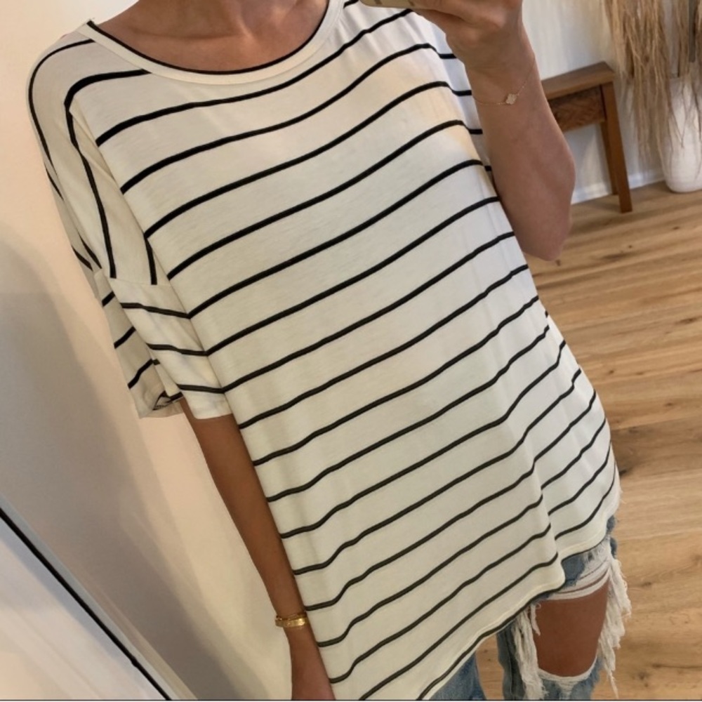 Mrsalliexo Aria Striped CrissCross Top